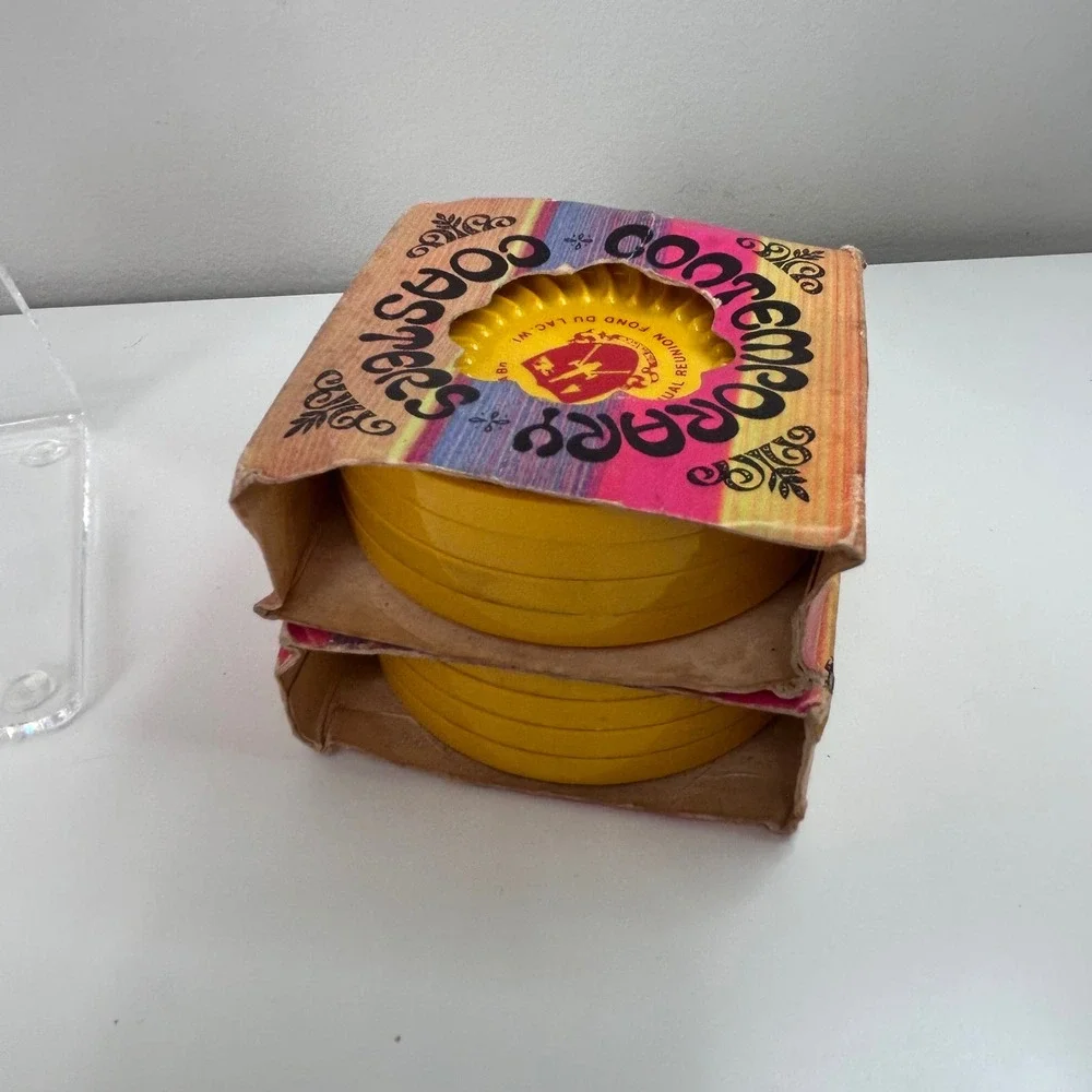 Ritepoint Coasters 252nd FA‎ Bn Reunion Yellow Good Vintage 8pc Set USA vintage